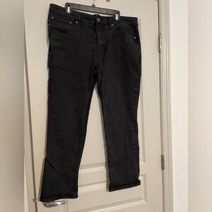 Men's Goodfellow black straight jeans 38w, 30l
